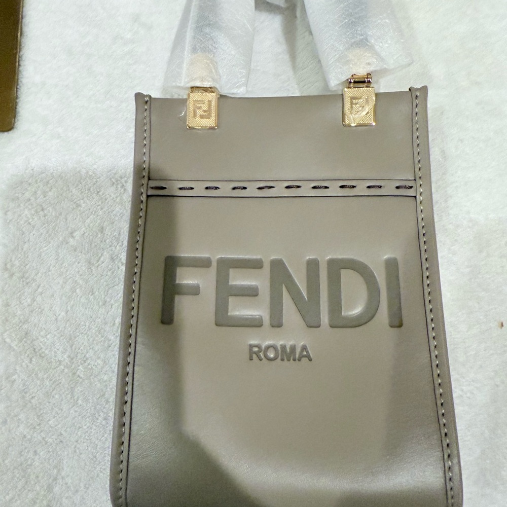 Fendi Sunshine Mini Taupe Shoulder/crossbody Bag - Picture 2 of 16
